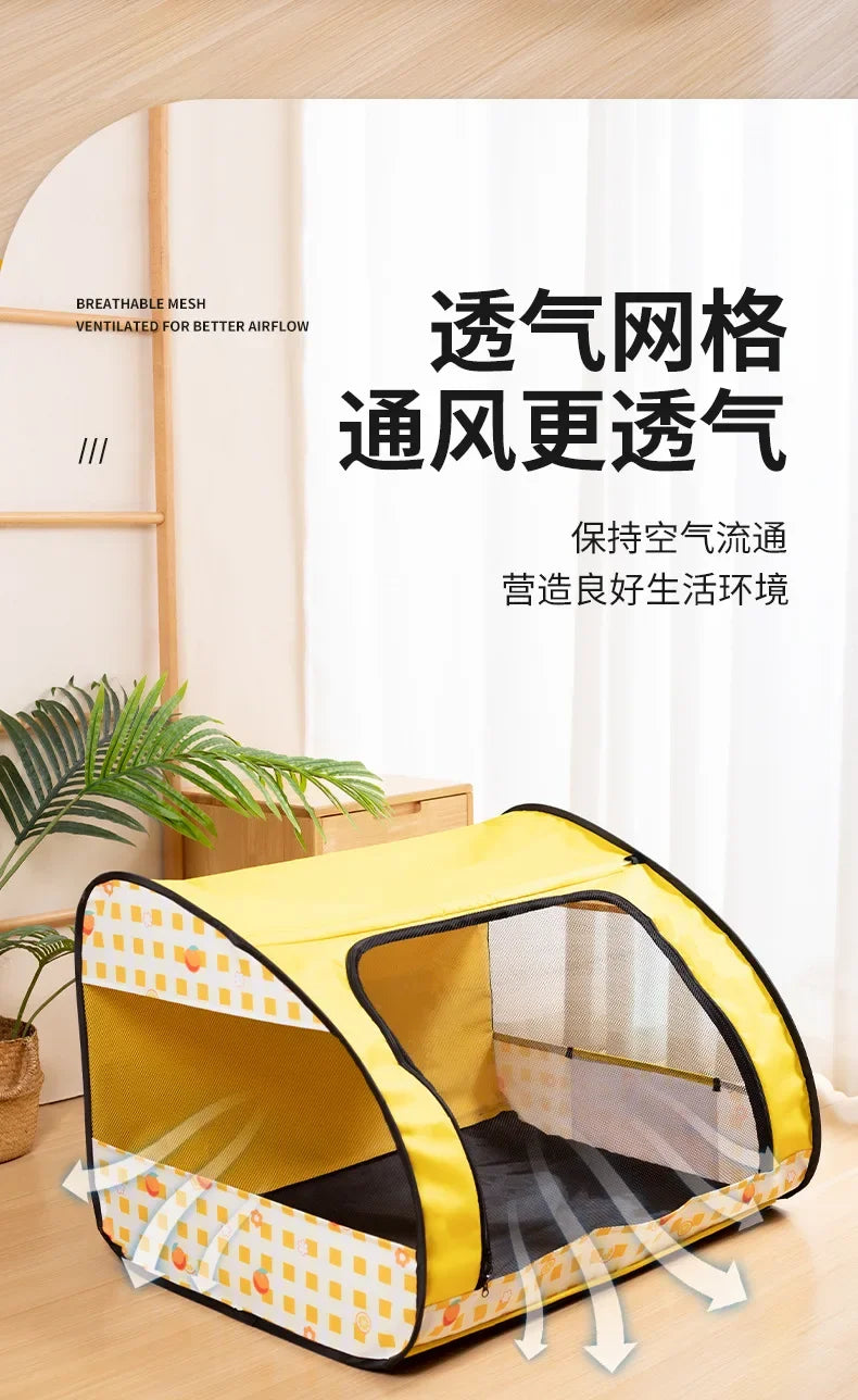 Large Space Foldable Pet Fence Tent Dog House Pet Delivery Room Cat