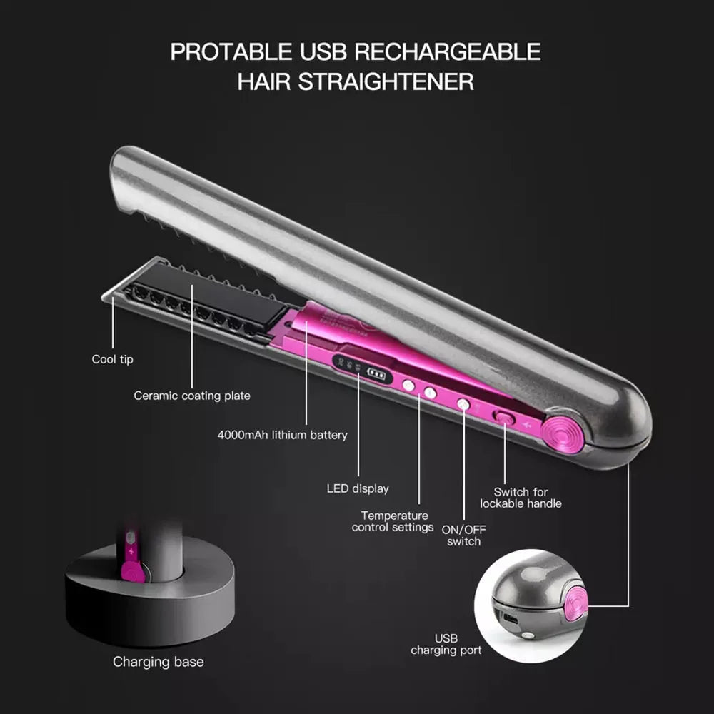 Hair Brushes Straightening Dry Wet 40w 59w Hair Straightener Curling Iron