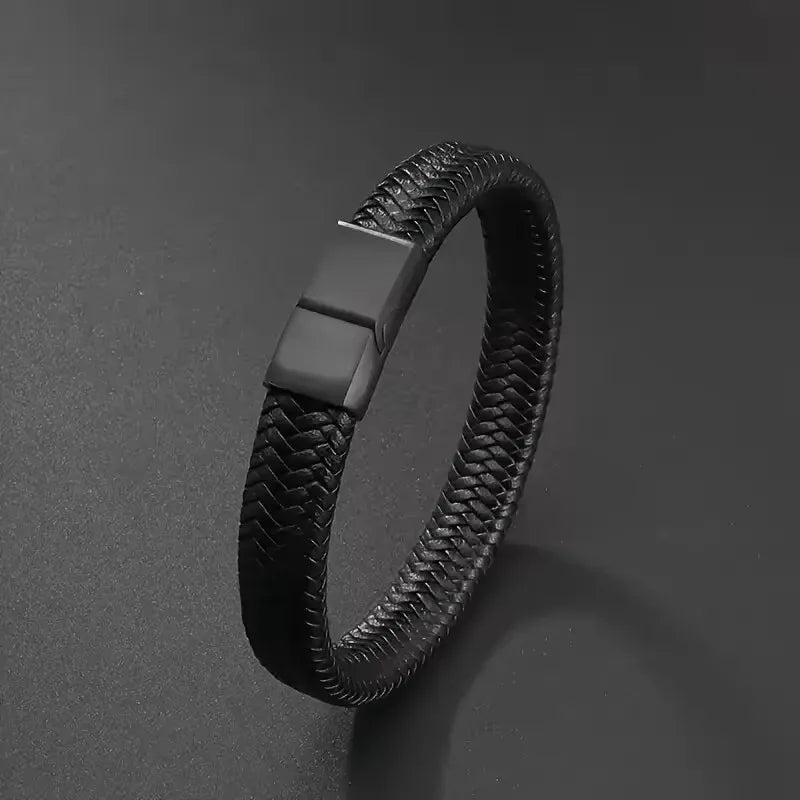 Retro Men's Leather Open Bangle - Buy One Get TWO Free π₯π₯