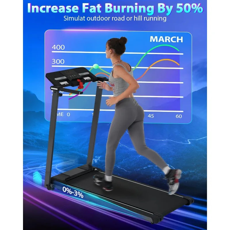 Merax Folding Treadmills for Home Electric Treadmill Workout Running Machine Exercise Equipment 2.5HP