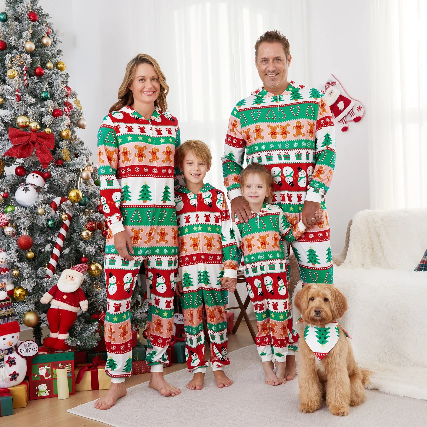 Family Christmas Bodysuit Pajamas ; Family Matching Pajama Set