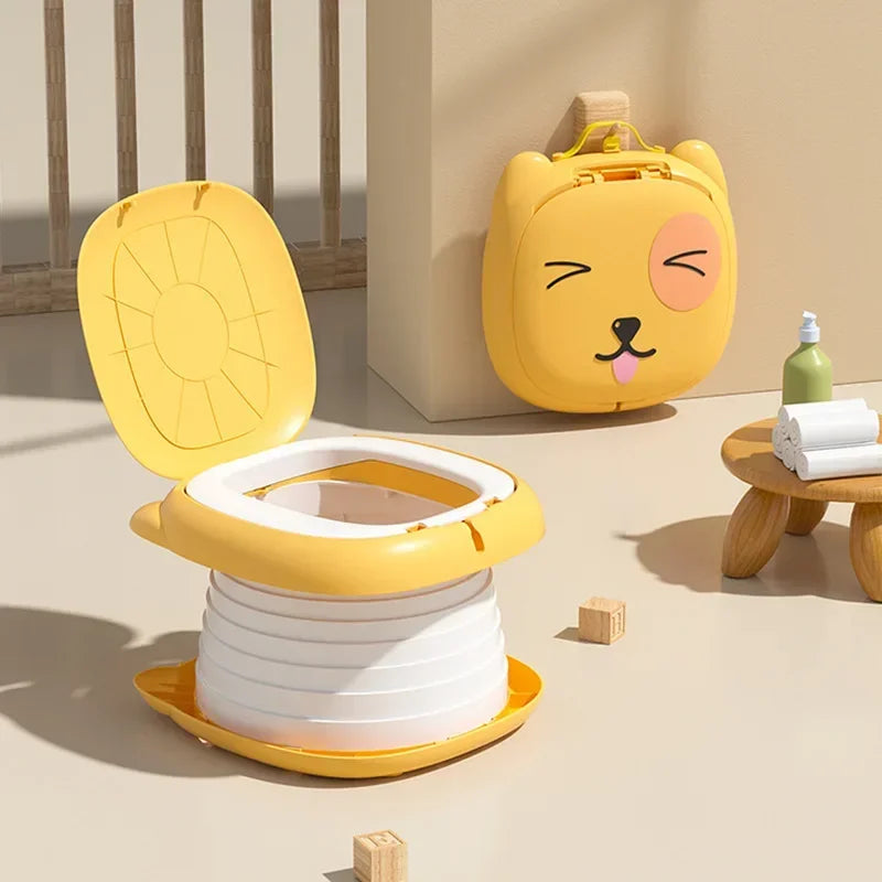 Portable Potty for Toddler Travel Foldable Potty Training Toilet for Car