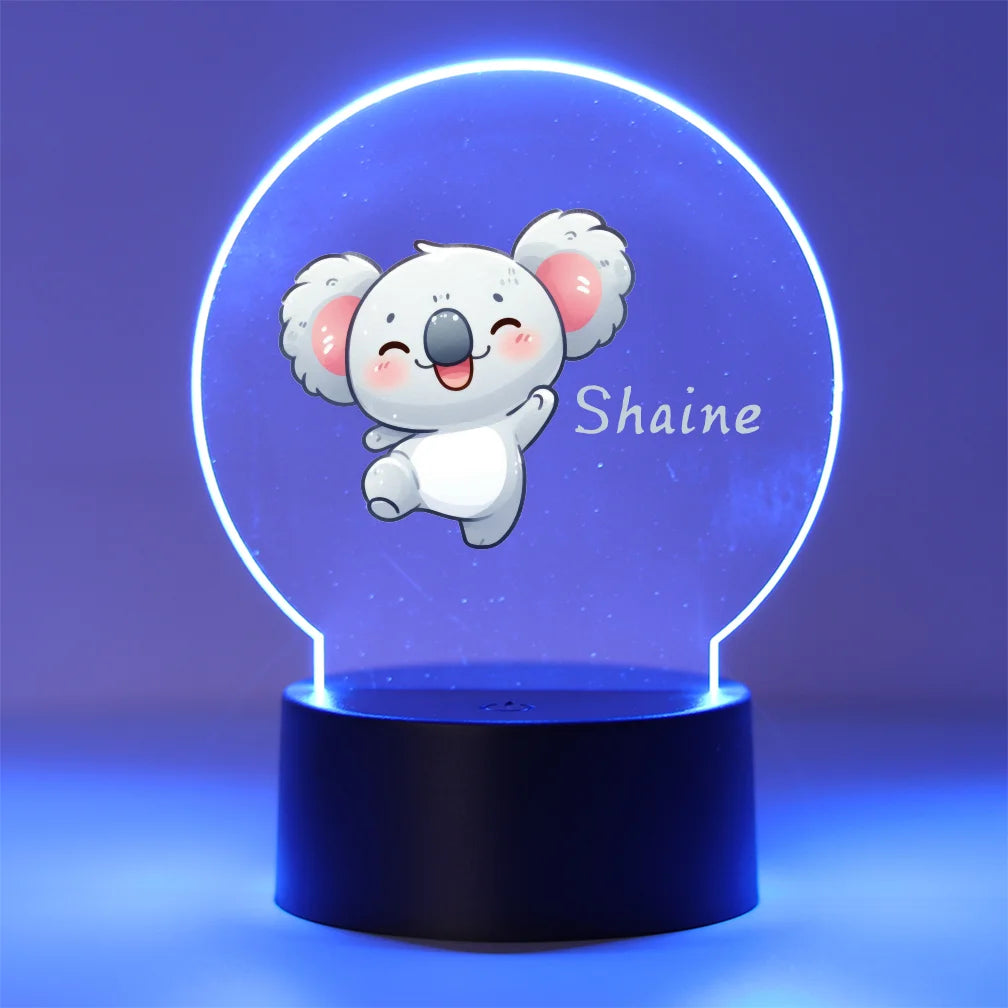 Personalized Name 3D Visual Night Light Led Night Kids Room