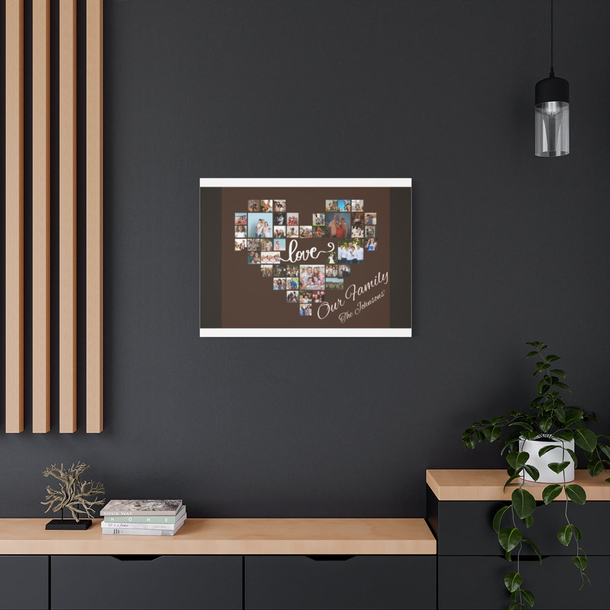 Family Heart Photo Canvas – The Ultimate Keepsake of Love - LIVE PREVIEW AVAILABLE🔥