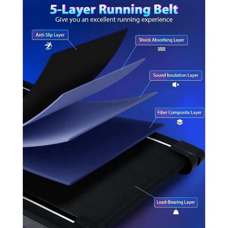 Merax Folding Treadmills for Home Electric Treadmill Workout Running Machine Exercise Equipment 2.5HP - BeeBeeBuys