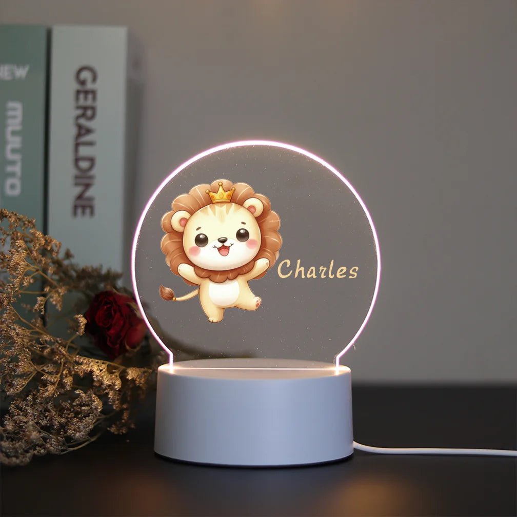 Personalized Name 3D Visual Night Light Led Night Kids Room - BeeBeeBuys