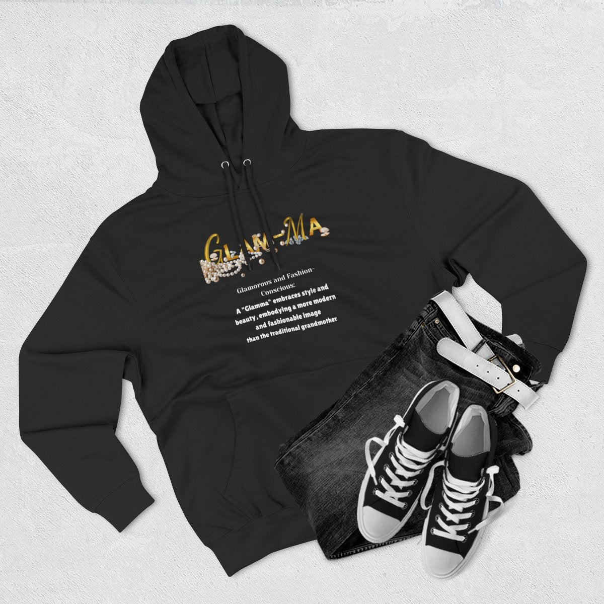 Glam-Ma Sweatshirt — For Grandmas Who Slay 👑✨Fleece Hoodie