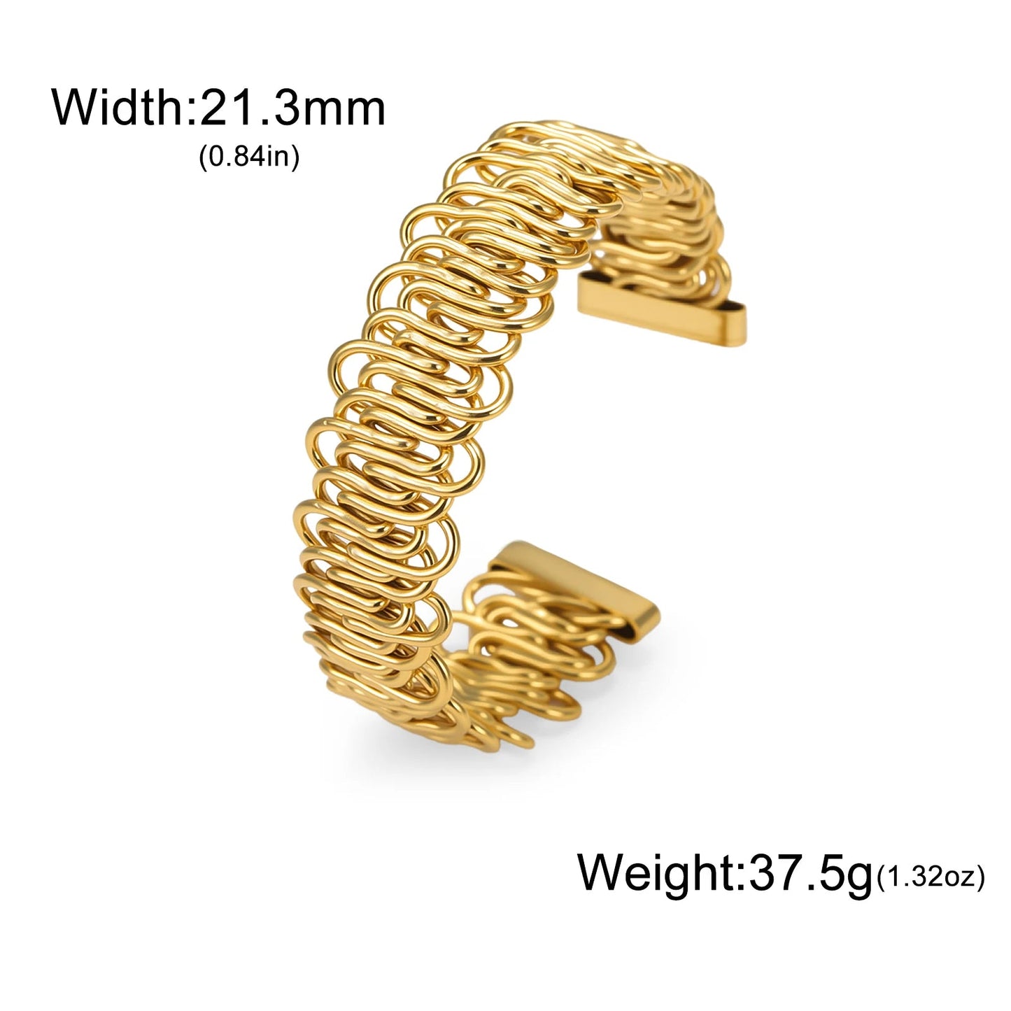 Vintage Geometric Metal Bangle Femme Stainless Steel Buy one Get One Free 🔥 - BeeBeeBuys