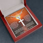 To My Soulmate Necklace, Ball Chain Cross Necklace, Necklace for Her