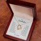 To My Granddaughter Necklace, Never Forget That I Love You Necklace