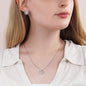 To My Daughter Necklace Set, Love Knot Necklace and Earrings
