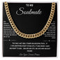 To My Soulmate Stainless Steel Necklace, 14k Cuban Link Chain Necklace