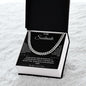 To My Soulmate Stainless Steel Necklace, 14k Cuban Link Chain Necklace