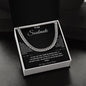To My Soulmate Stainless Steel Necklace, 14k Cuban Link Chain Necklace