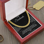To My Soulmate Stainless Steel Necklace, 14k Cuban Link Chain Necklace