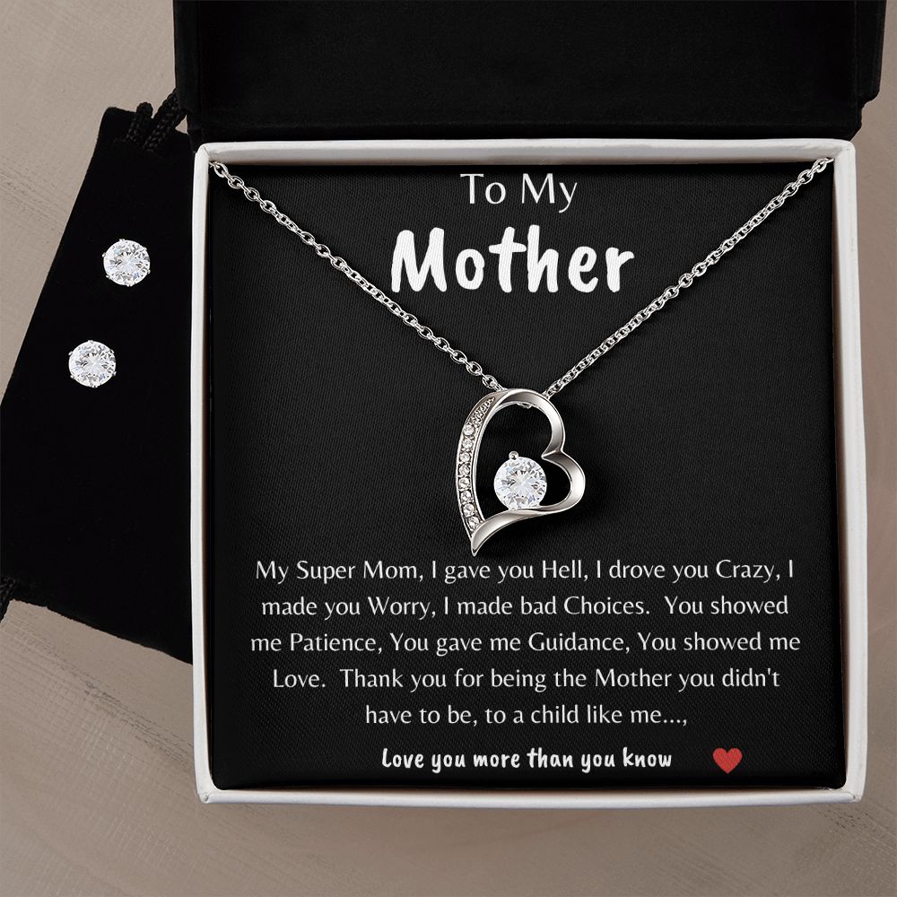 To My Mom - A Child Like Me - Forever Love Necklace