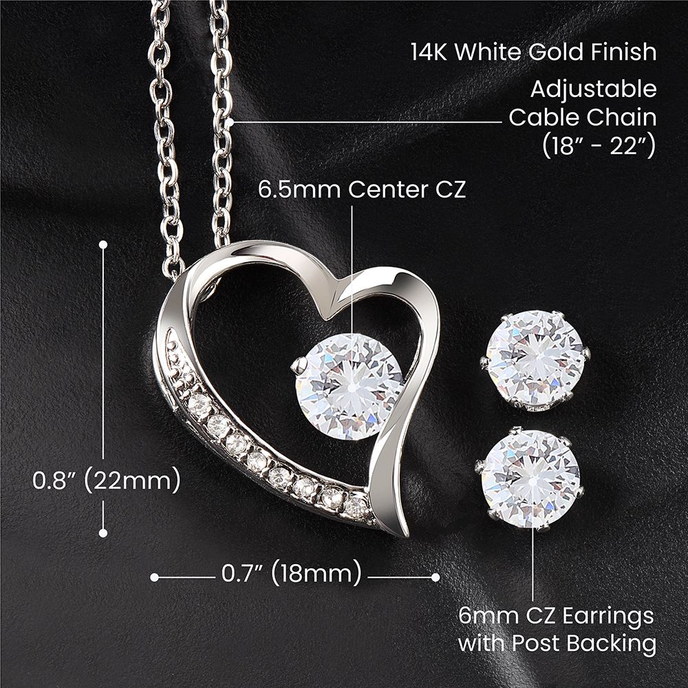 To My Mom - A Child Like Me - Forever Love Necklace