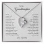 To My Granddaughter Necklace, Never Forget That I Love You Necklace