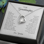 To My Granddaughter Necklace, Never Forget That I Love You Necklace