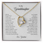To My Granddaughter Necklace, Never Forget That I Love You Necklace