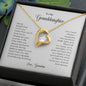To My Granddaughter Necklace, Never Forget That I Love You Necklace