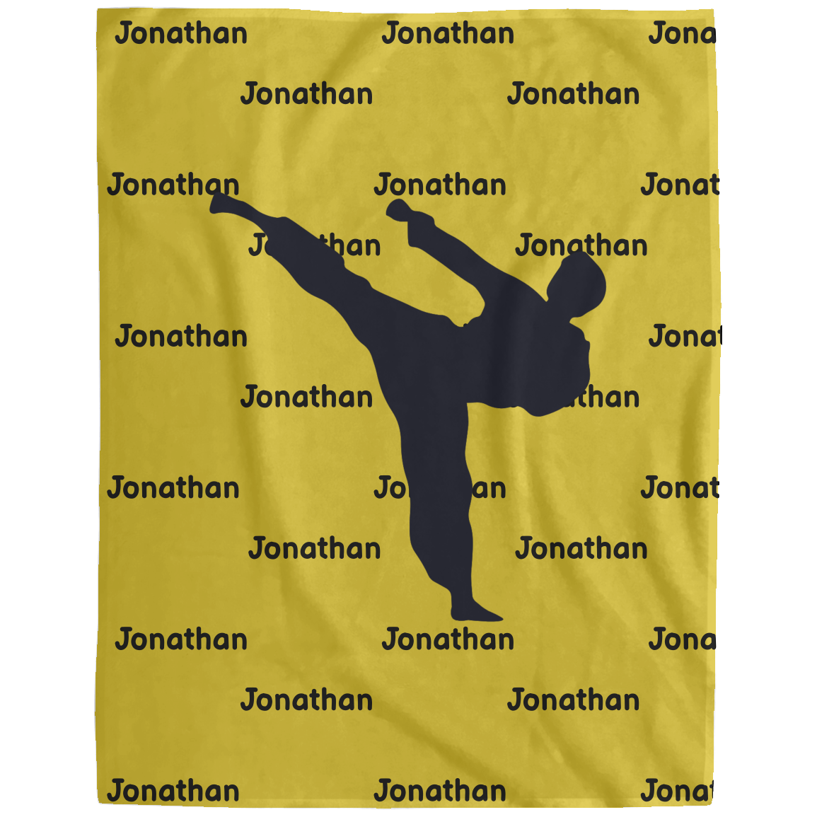 Karate Name Blanket - Fleece Blanket - Personalized 10% off and Free Shipping