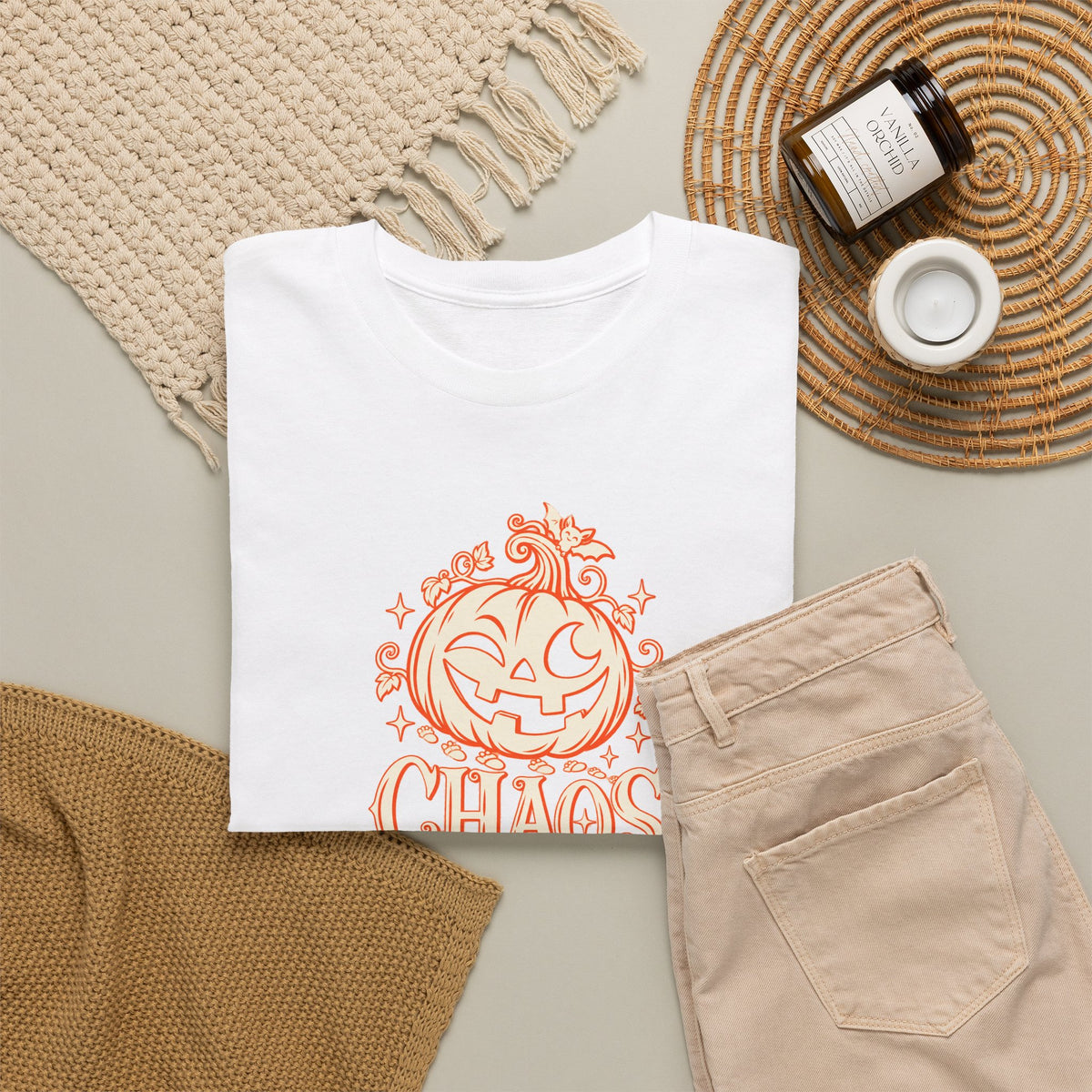 Personalized “ Chaos ” Couples T-Shirt Set - Live