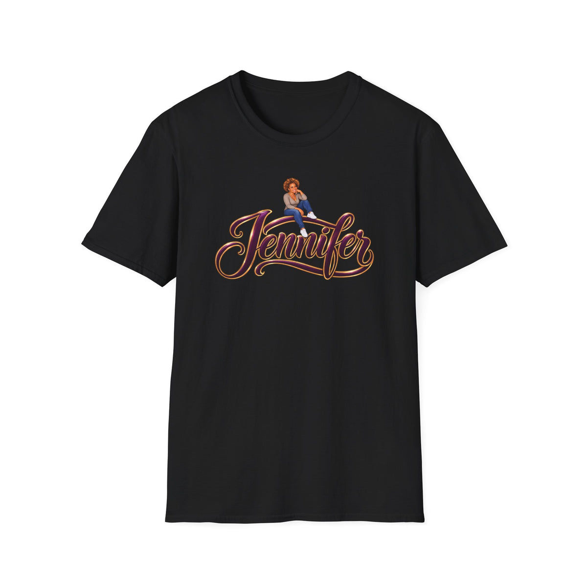 Personalized Name and Illustrated Likeness T-Shirt