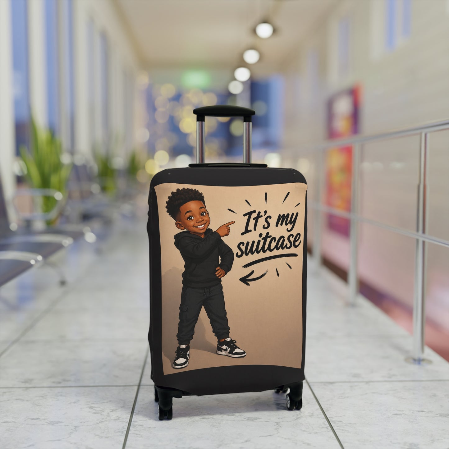 Personalized Child's Luggage Cover - Add their likeness to their cover