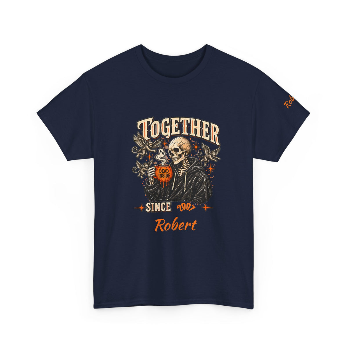 Personalized Creepin Together Skeleton Halloween T-Shirts