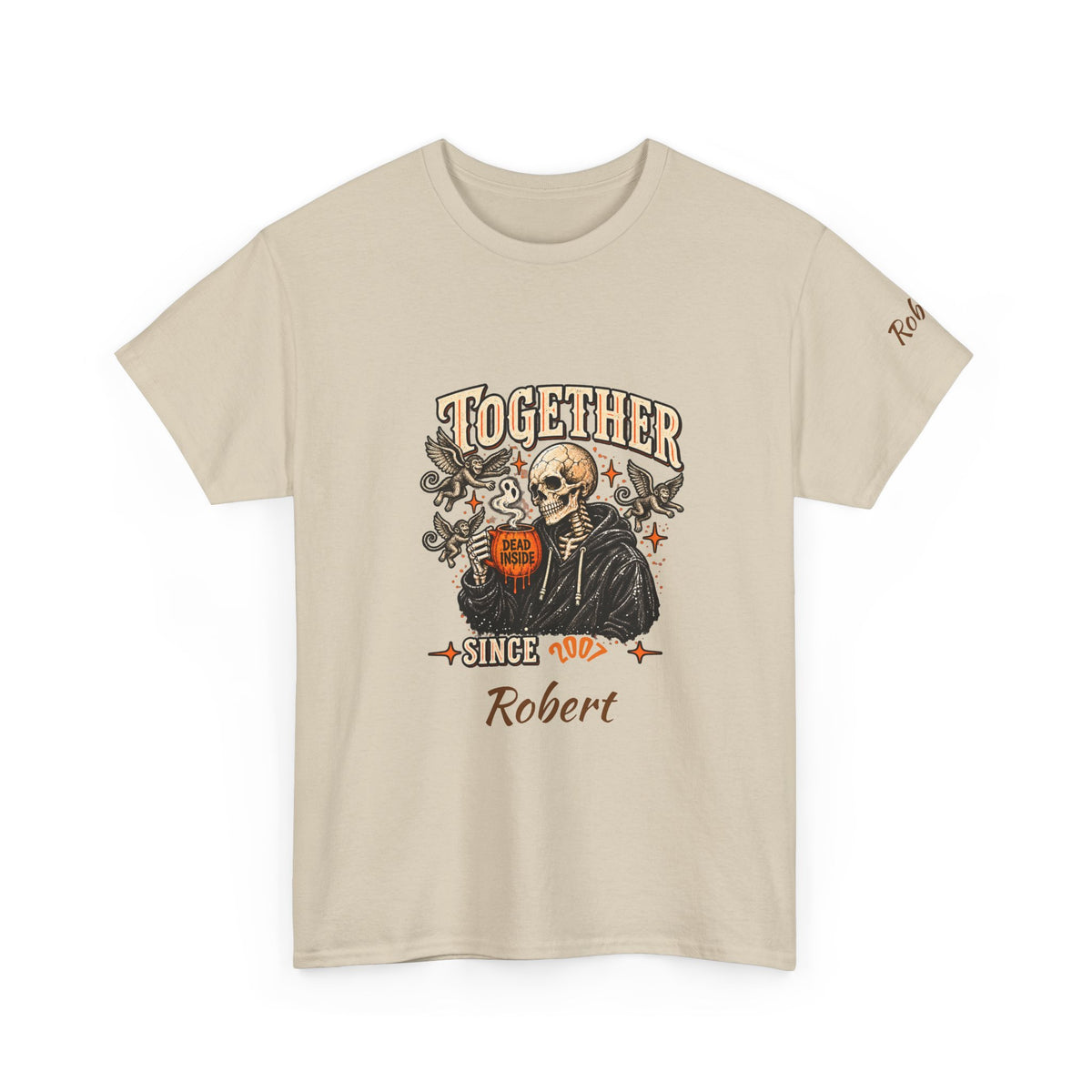 Personalized Creepin Together Skeleton Halloween T-Shirts