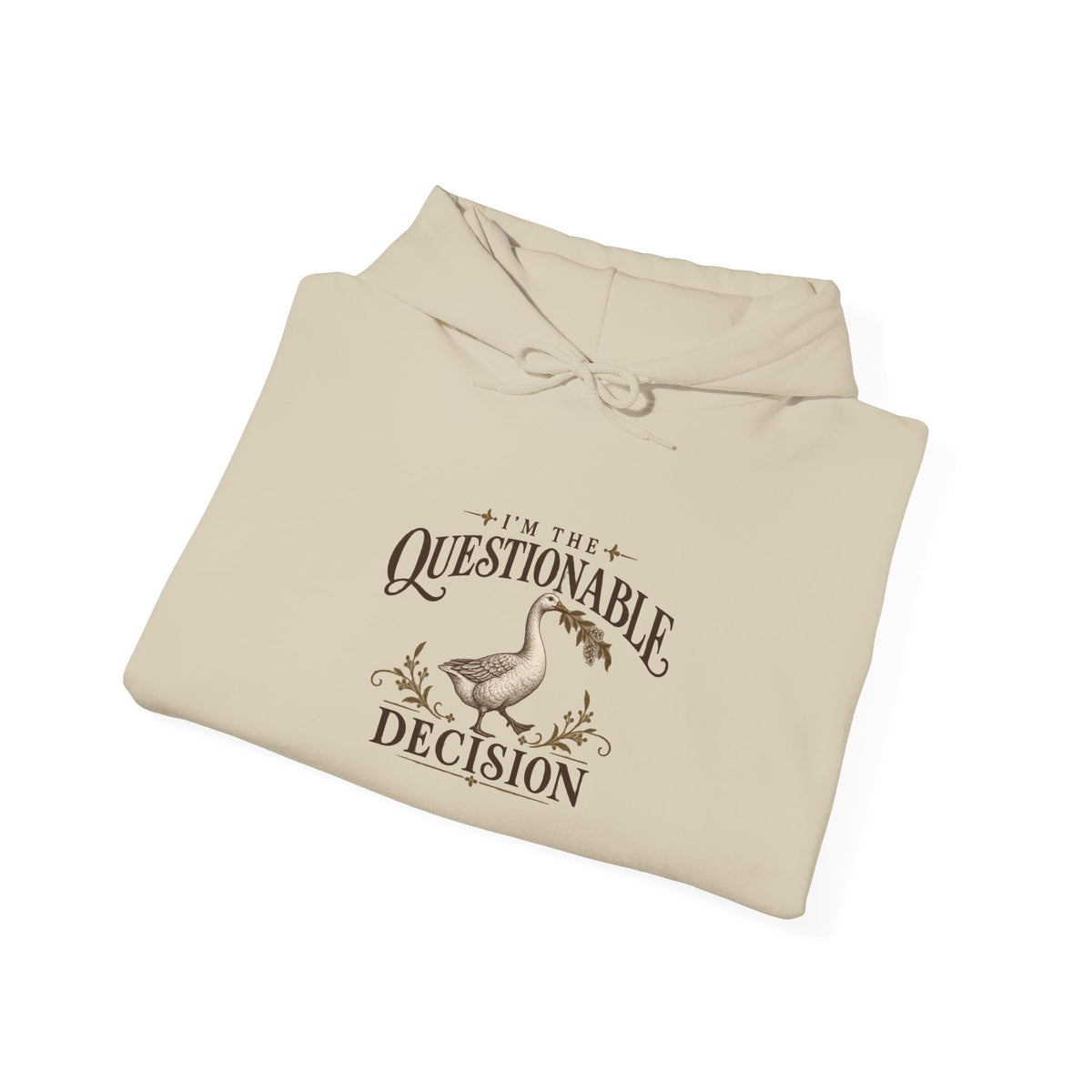 Copy of Personalized “Questionable Decisions” Hoodie With Custom Sleeve Name