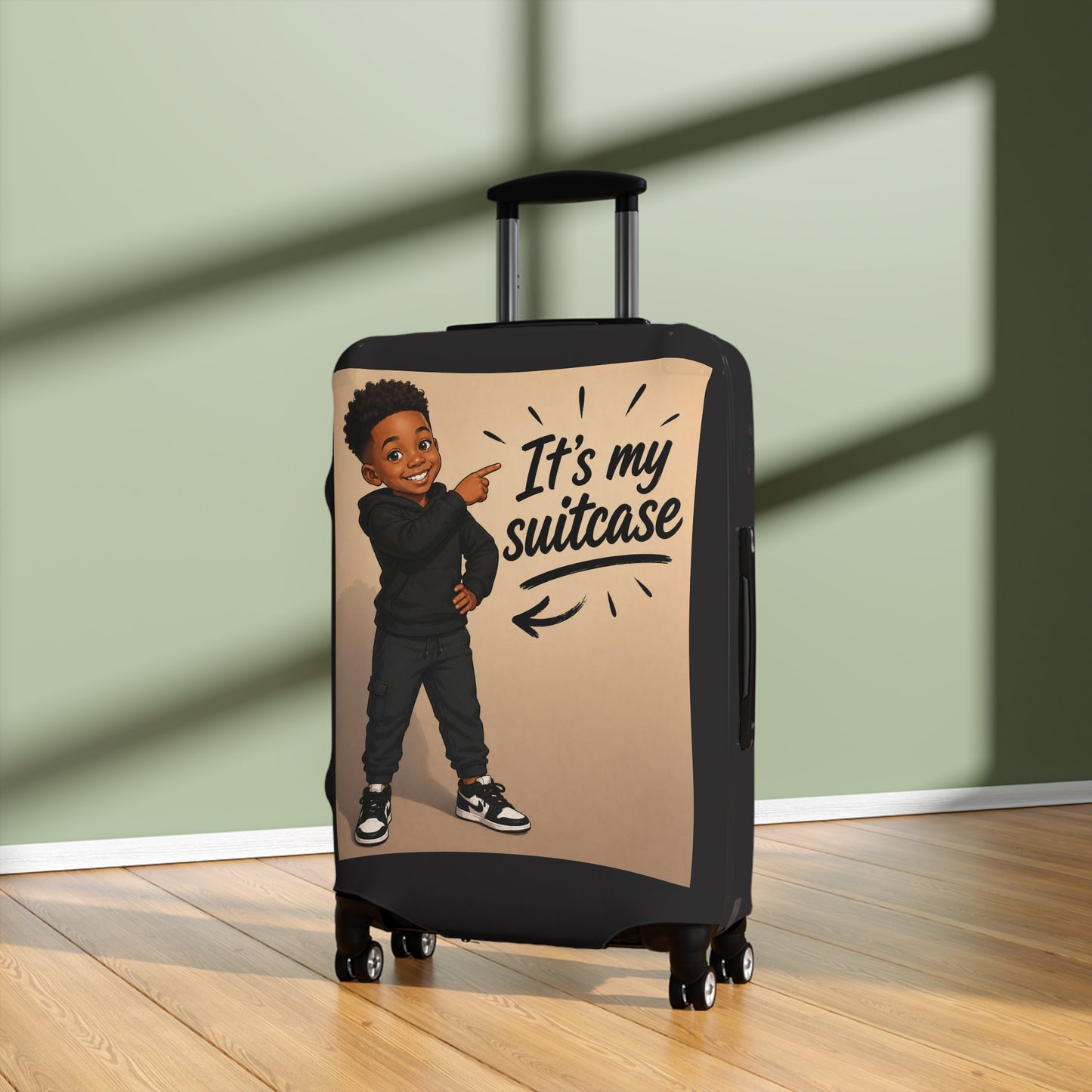 Personalized Child's Luggage Cover - Add their likeness to their cover