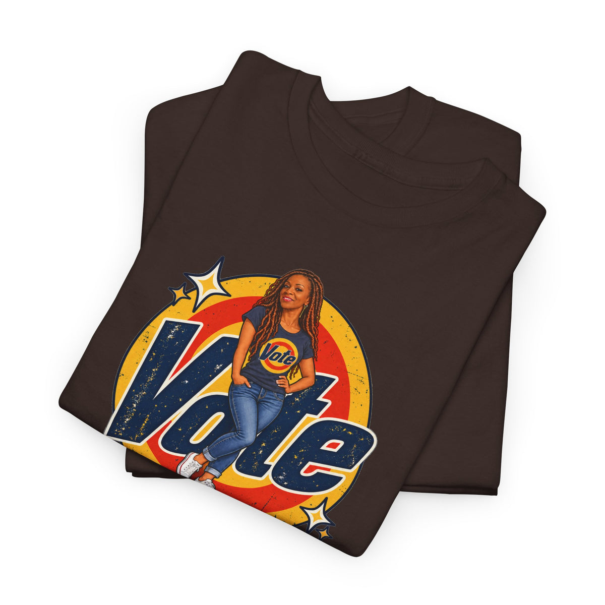Personalized  (with Your likeness & Name) “Vote Removes Stubborn Orange Stains” Political Humor T-Shirt