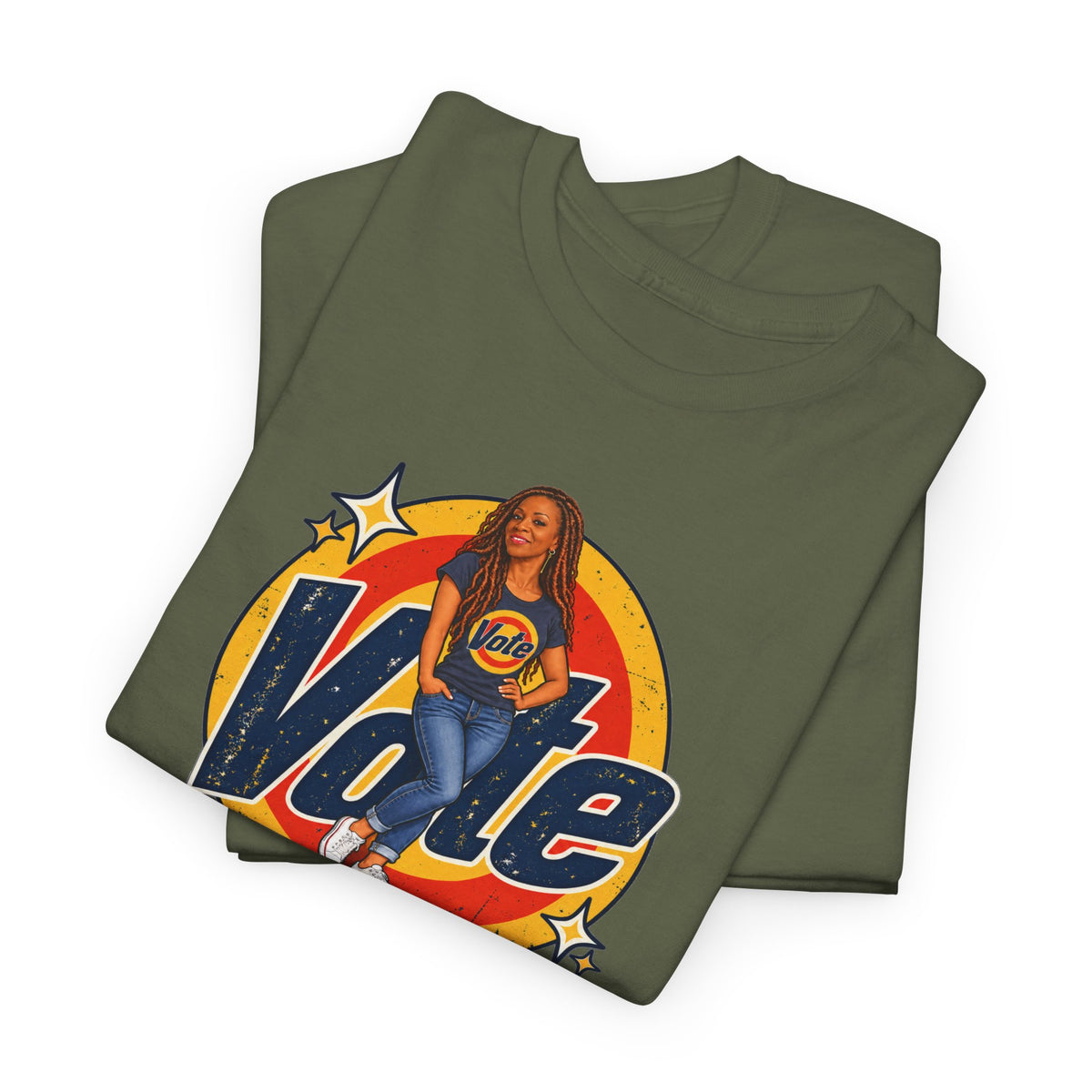 Personalized  (with Your likeness & Name) “Vote Removes Stubborn Orange Stains” Political Humor T-Shirt