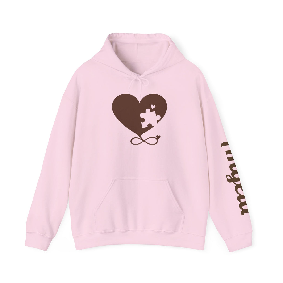 Mochi Heart Puzzle Graphic Hoodies for Couple - Personalize it