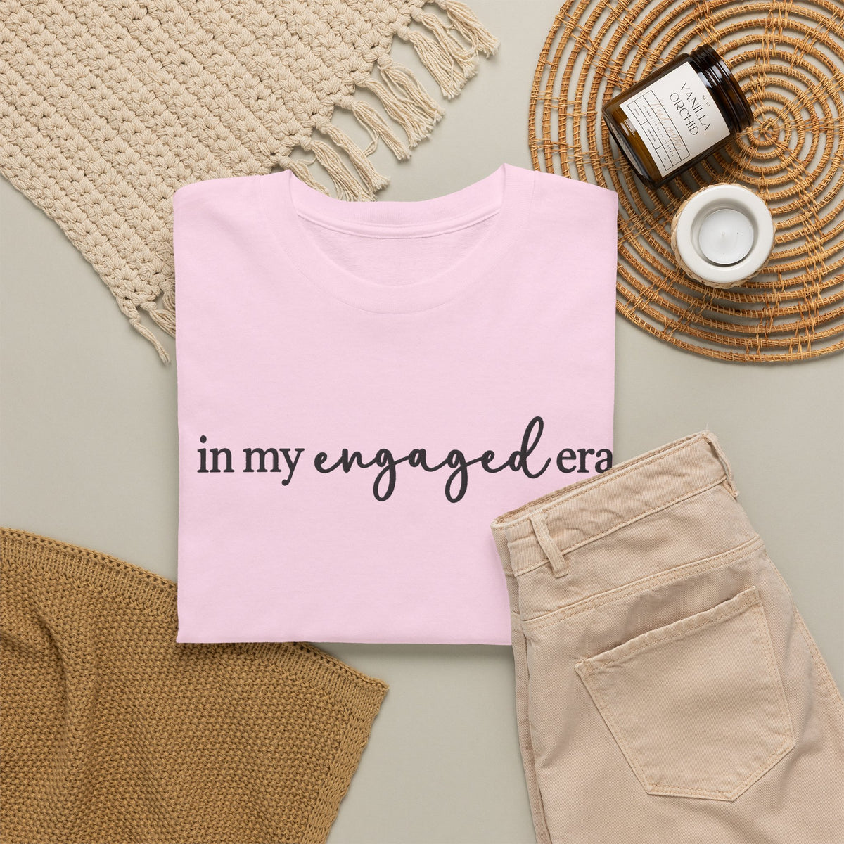 Personalized “In My Engaged Era” T-Shirt With Future Last Name