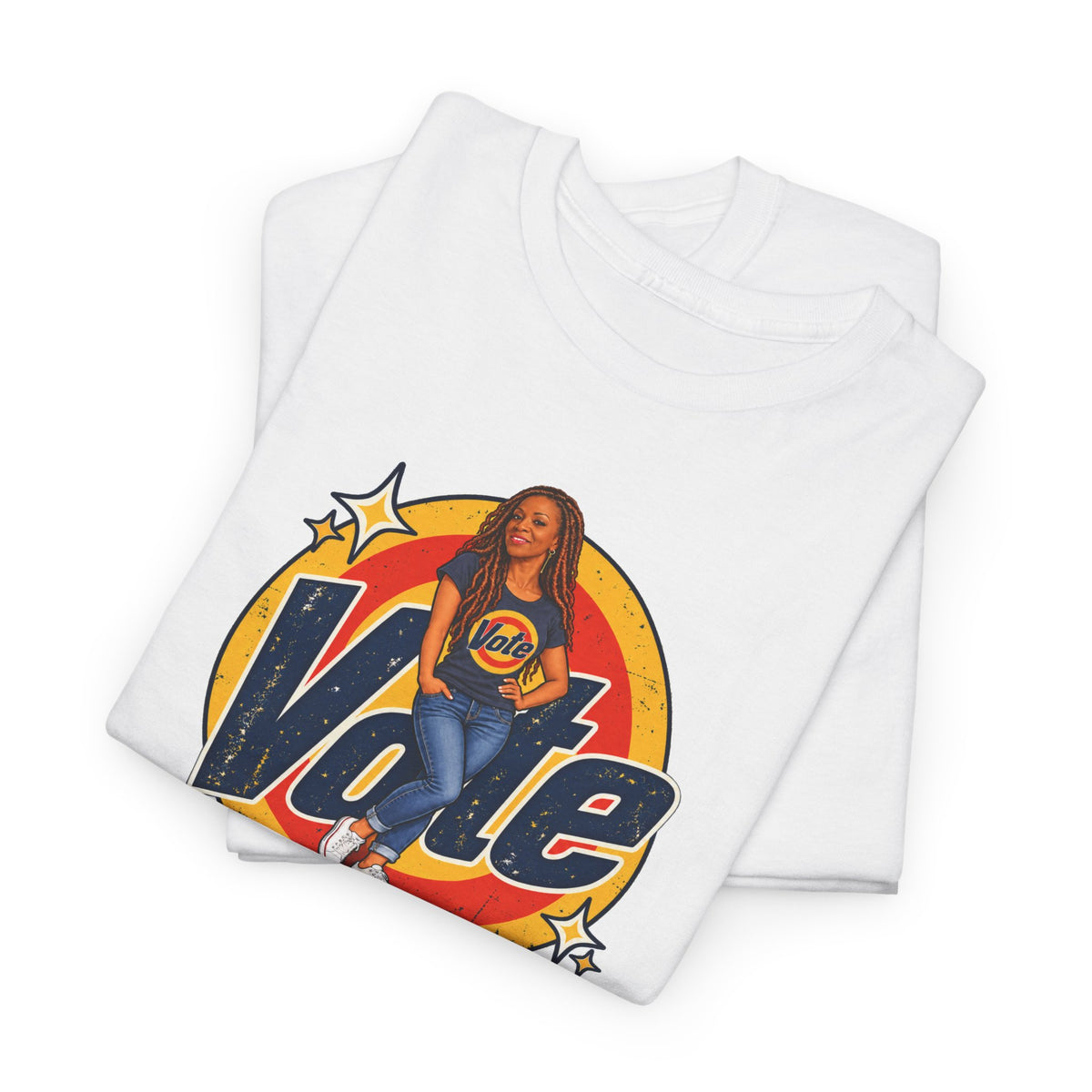 Personalized  (with Your likeness & Name) “Vote Removes Stubborn Orange Stains” Political Humor T-Shirt
