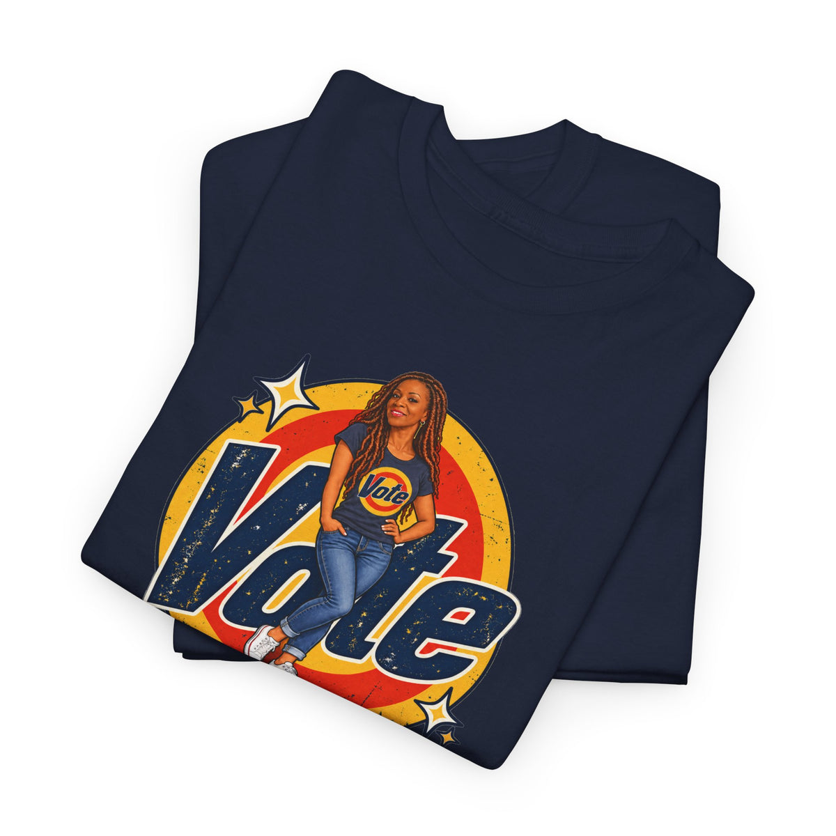 Personalized  (with Your likeness & Name) “Vote Removes Stubborn Orange Stains” Political Humor T-Shirt