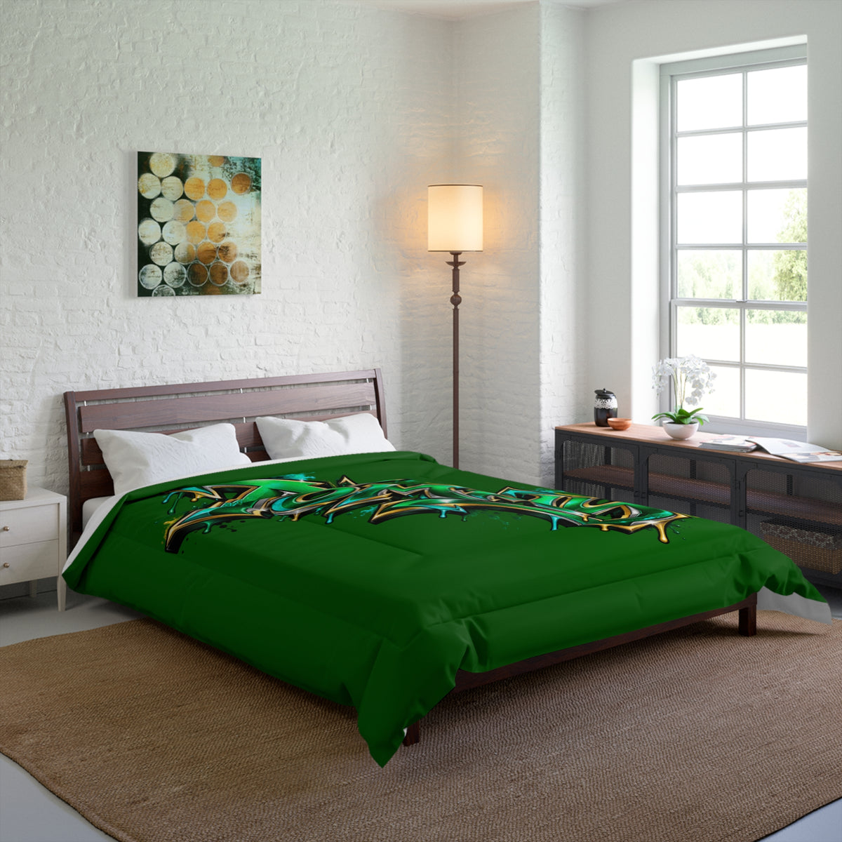 Copy of Copy of Graffiti Name Comforter — Custom 'Tommy' Street Art Bedding