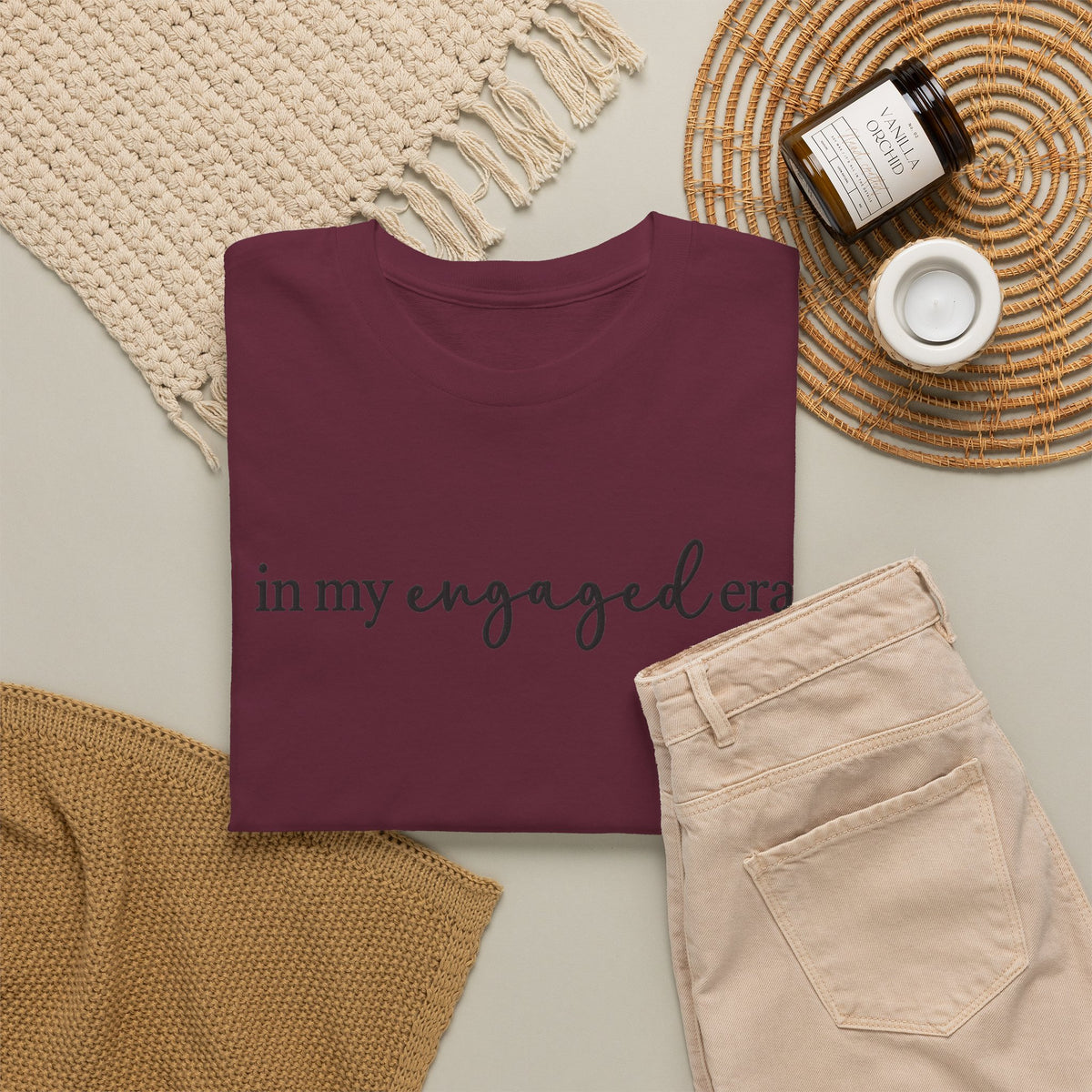 Personalized “In My Engaged Era” T-Shirt With Future Last Name
