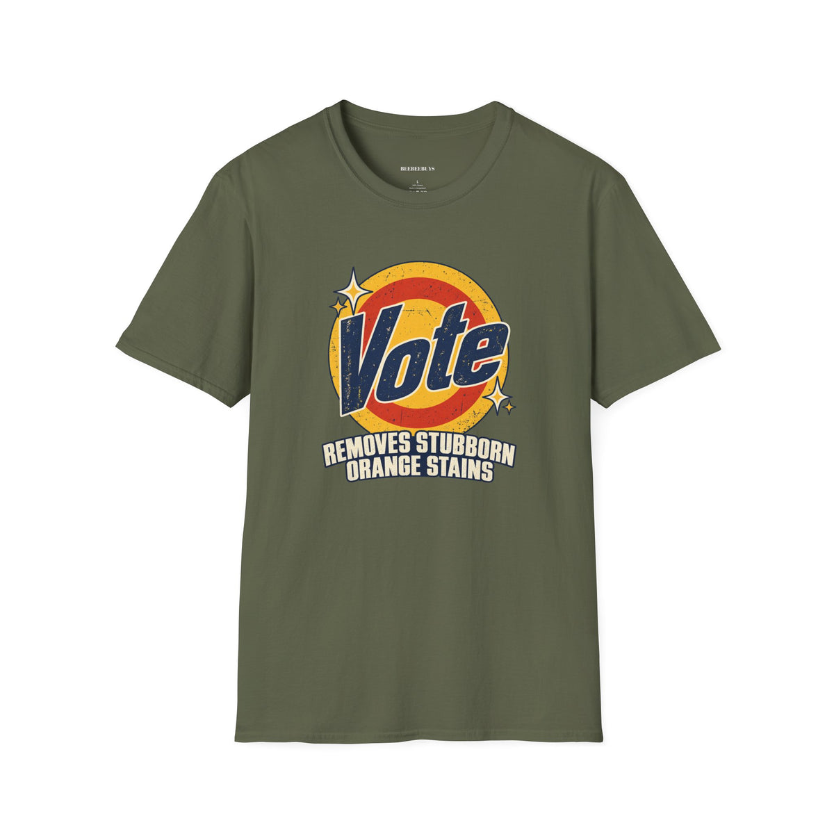 Vote Removes Stubborn Orange Stains Political Humor T-Shirt
