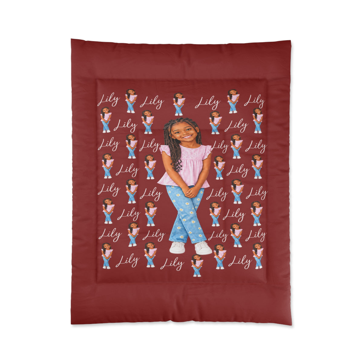 Personalized Children’s Comforter With Their Likeness and Name