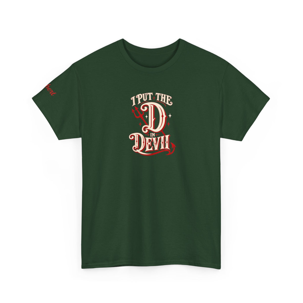 Personalized “I Put the D in Devil” Couples T-Shirt Set- live personalization