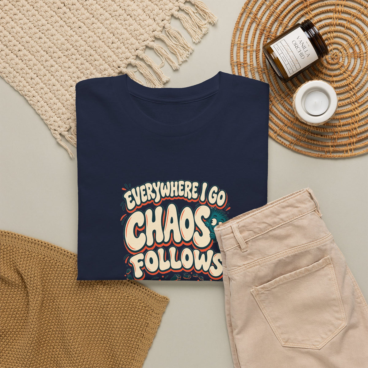 Everywhere You Go, Chaos Follows Green Chaos Graphic T-Shirt