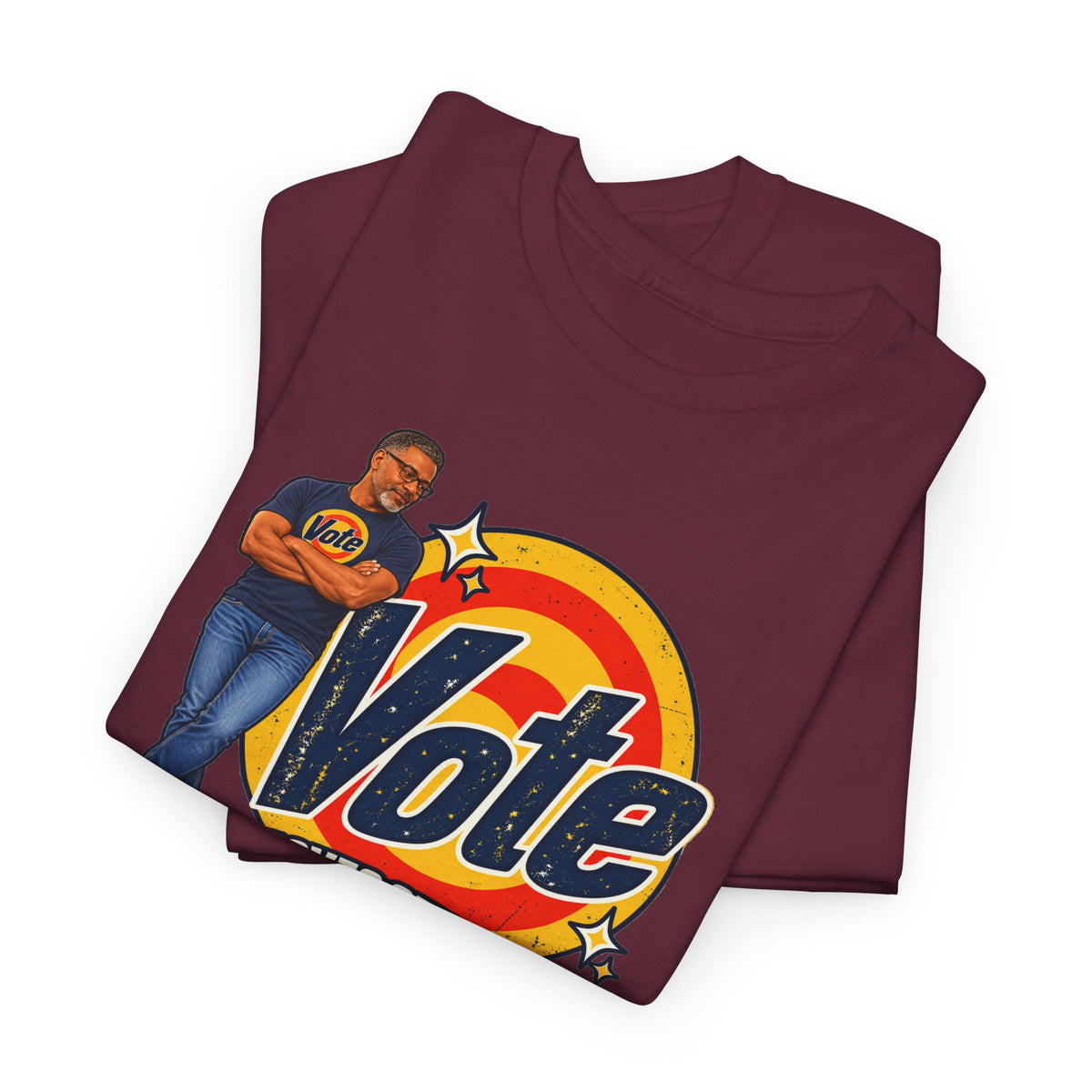 Personalized w/Your Likeness & Name  “Vote Removes Stubborn Orange Stains” Retro T-Shirt