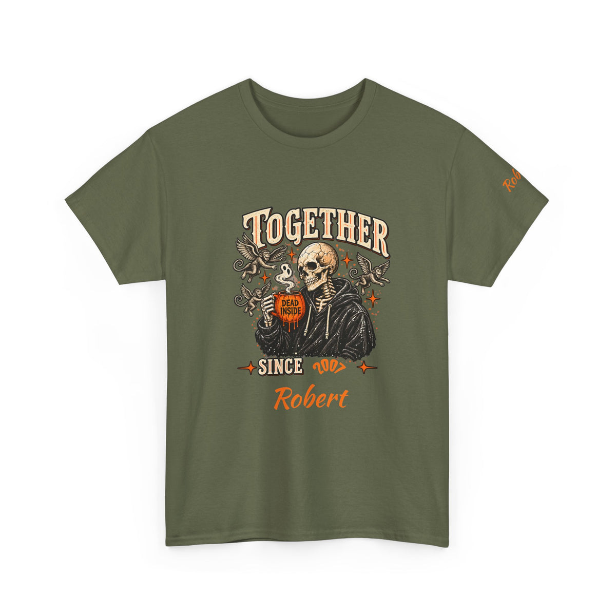 Personalized Creepin Together Skeleton Halloween T-Shirts