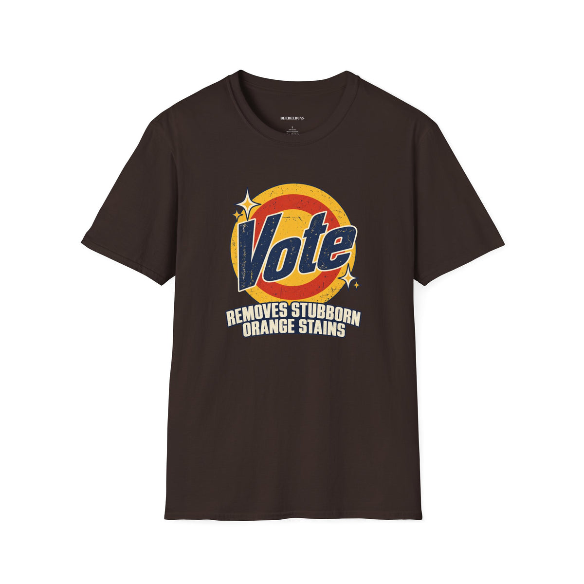 Vote Removes Stubborn Orange Stains Political Humor T-Shirt