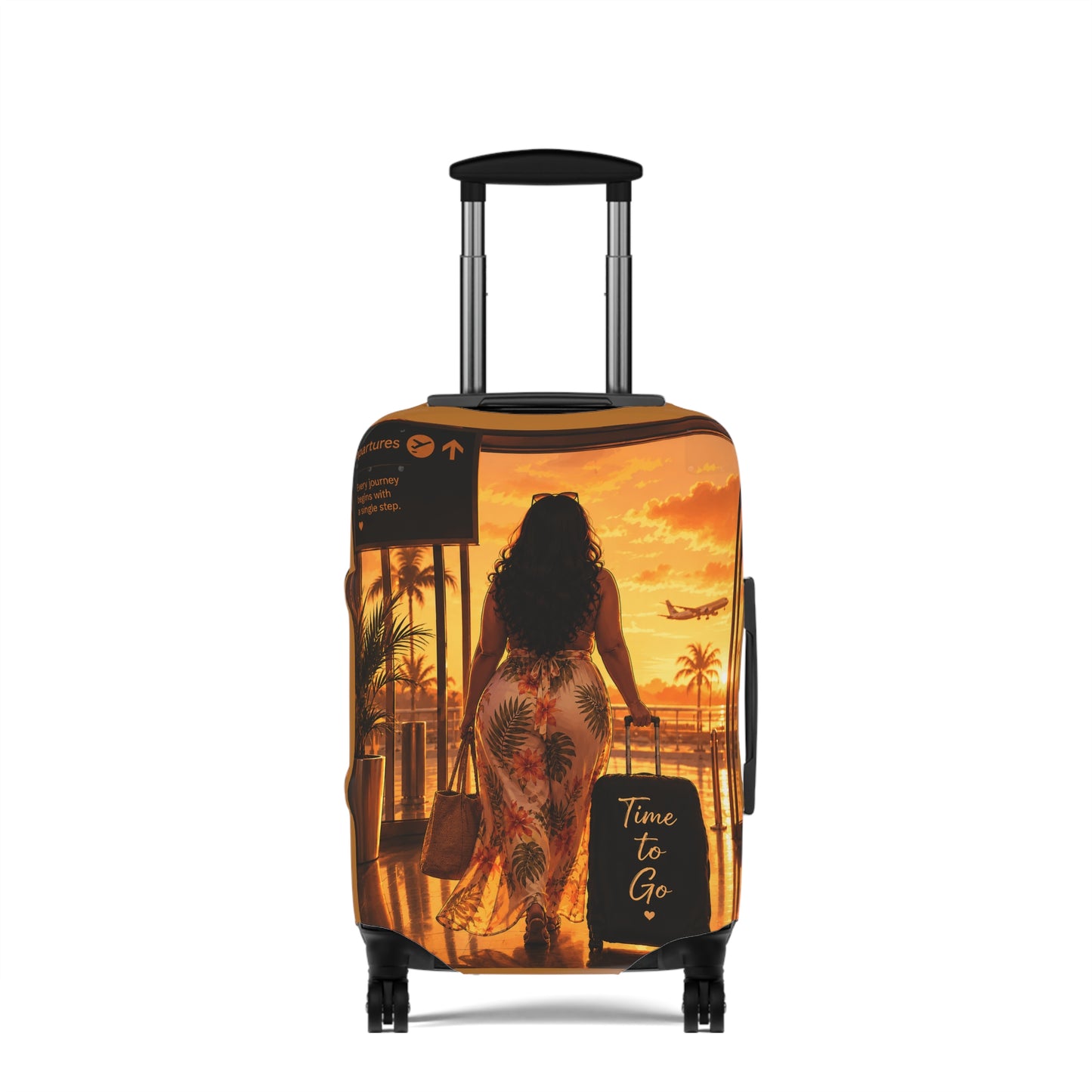 Back View Personalized Travel Luggage Cover - It's You