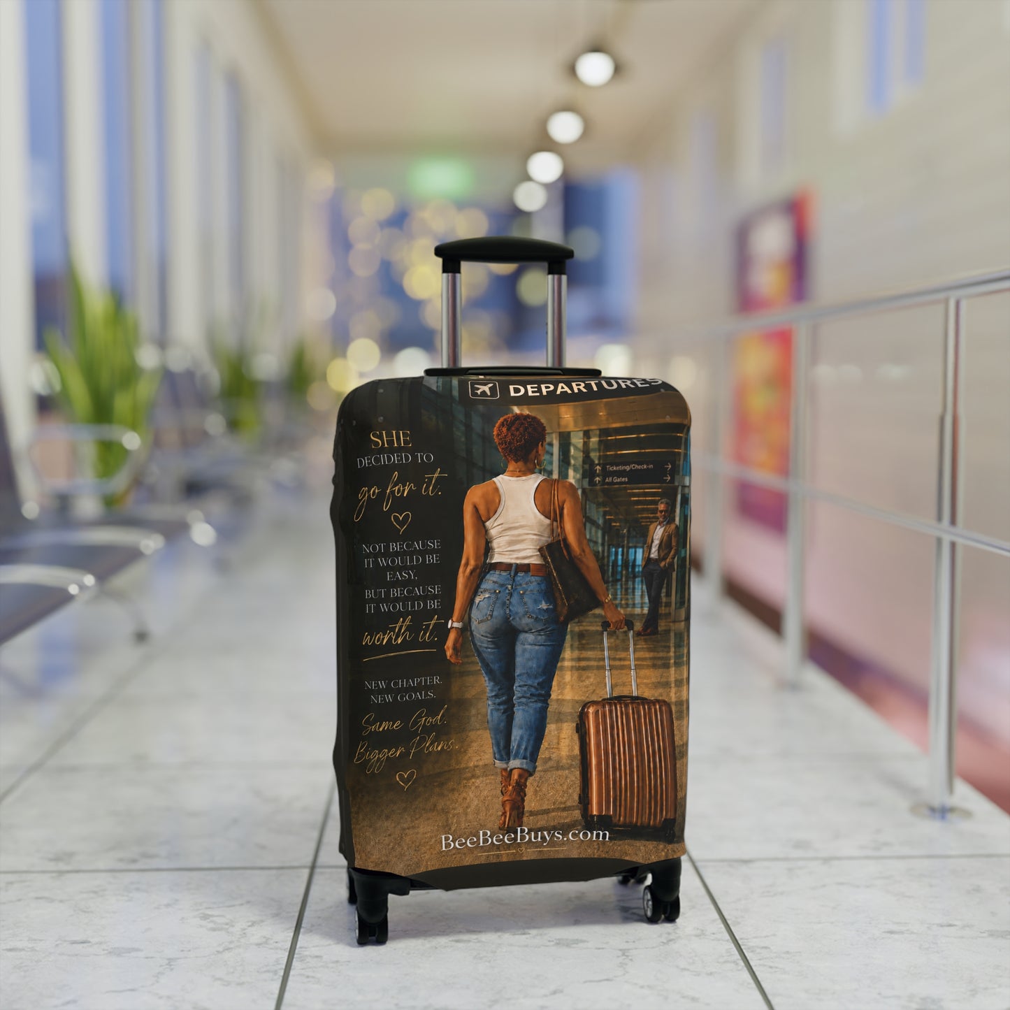 Personalized Travel Luggage Cover — Inspired by your likeness